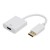 Premium DisplayPort Male to HDMI Female Active Convertor White